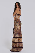 Flowering Girl Women Norah Printed Maxi Dress - Leopard