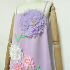 kristin Buttercup Embroidered Maxi Dress in Purple