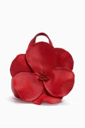 Flowering Girl Women Floral PU Leather Handbag