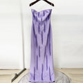 Flowering Girl Women purple embellished off-shoulder maxi dress