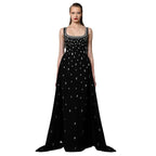 yellow beaded diamond sleeveless vest dress