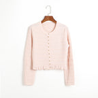 mildred Pink Textured Knit Maxi Dress & Cardigan Set