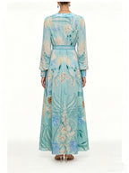 zanna Silk floral V-neck maxi dress