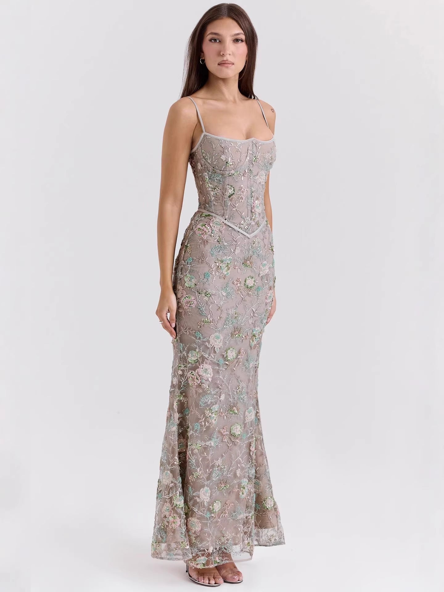 Sabina Sexy And Elegant Strapless Backless Maxi Dress
