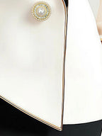 Irregular Long Sleeves Slim Suit Jacket