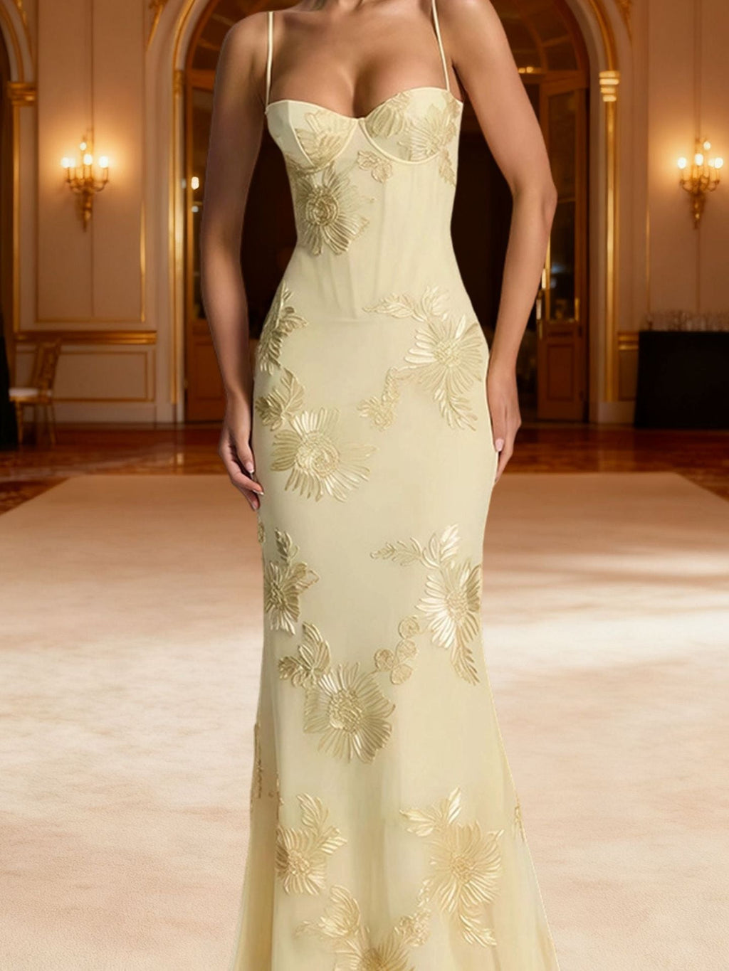 Nefertiti Maxi Dress -Brown