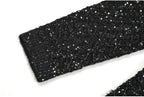 Flowering Girl Women sequin knit v-neck cardigan in black