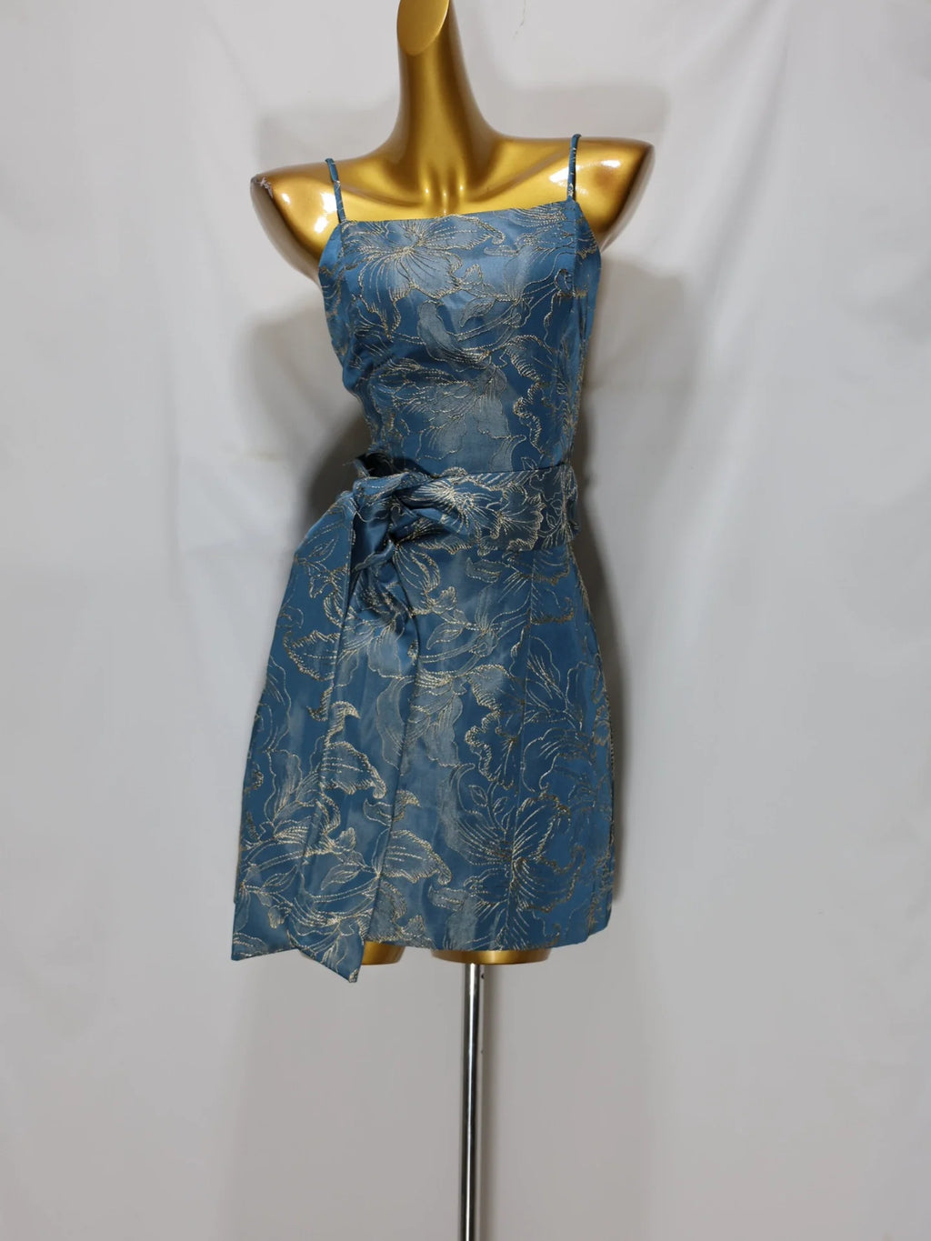 Jacquard Waistband Mini Dress