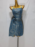 Jacquard Waistband Mini Dress