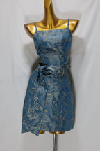 Jacquard Waistband Mini Dress