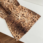 edwina Long Sleeves Leopard Print Mini Dress in brown