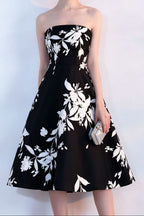 Floral Print Strapless Midi Dress