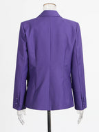 Flowering Girl Women Aharon Flower Lapel Cross Blazer