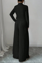 Flowering Girl Women black long-sleeved suit