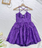 Jacquard Dopamine Slip Mini Dress