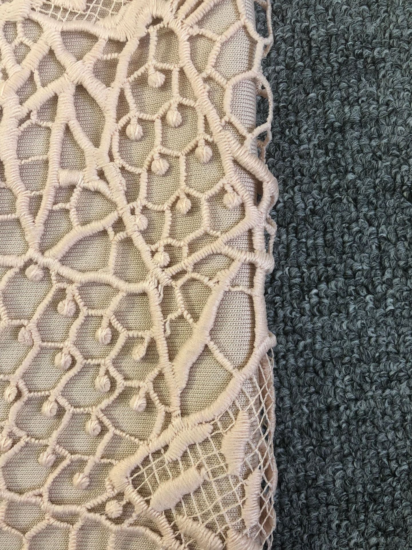 gloria Lace Bandage midi Dress in Blush