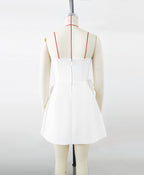 Flowering Girl Women valerie 3d flower embellished strapless mini dress in white