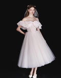 Sebastiane French-Style Ruffled One-Shoulder Midi Dress - White