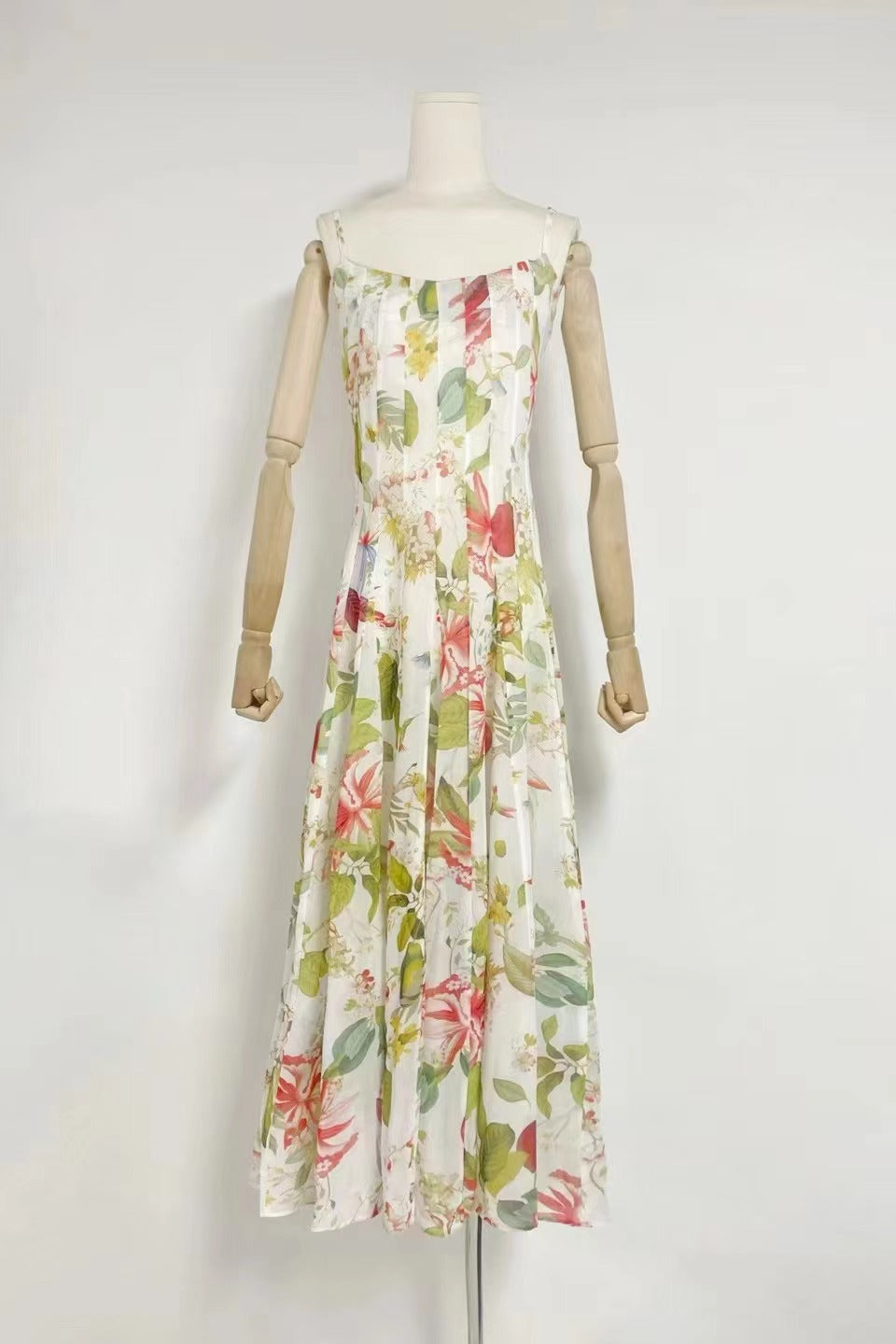 Flowering Girl Women Multicolor Floral Print Fauna Gazar Gown