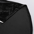 victoria Bow Cascade Velvet Maxi Dress in black