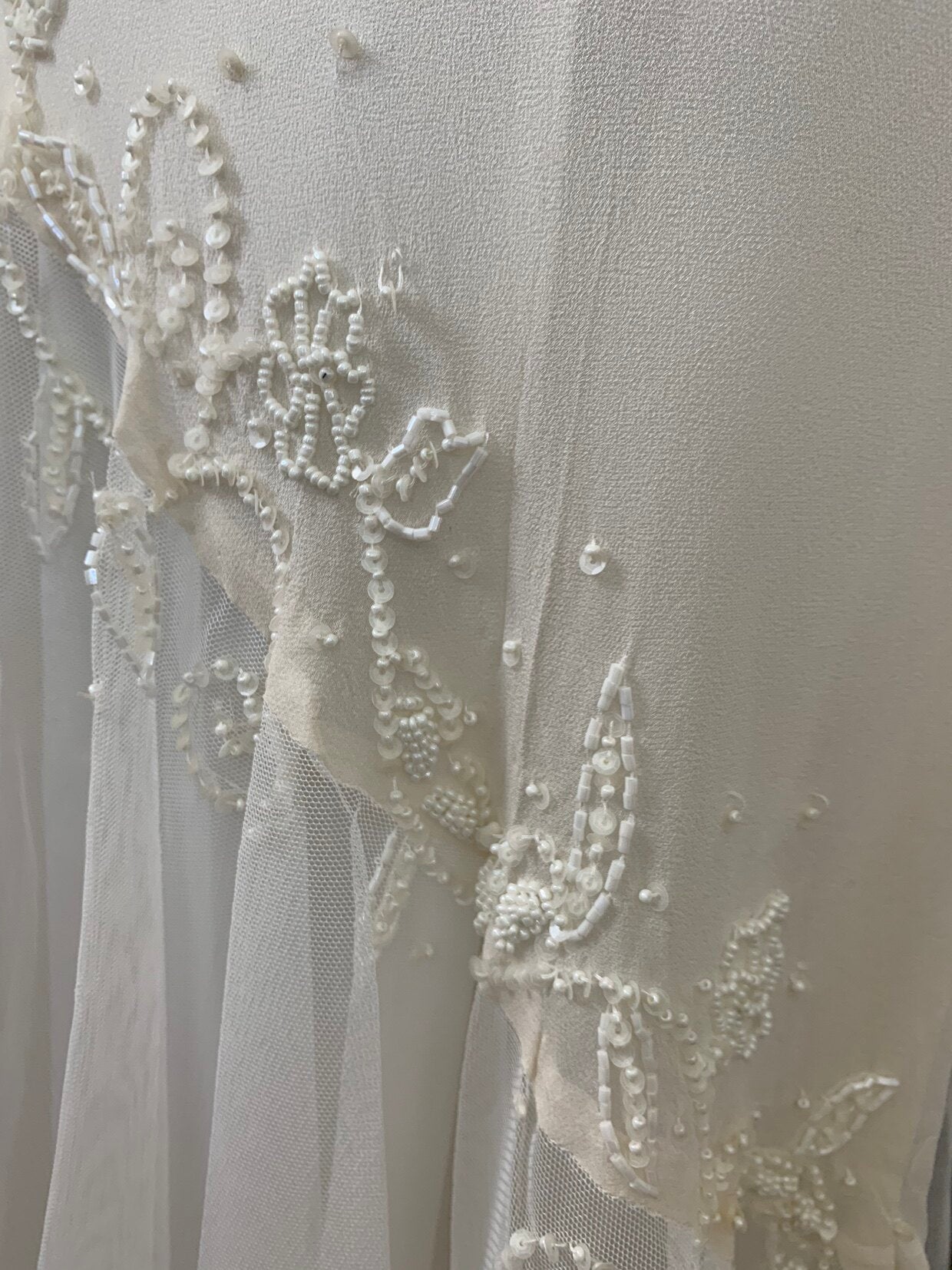 White Lace & Tulle Mermaid Wedding Dress