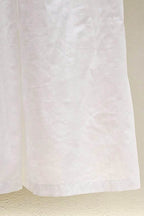 Flowering Girl Women High Crossover V-Neck Pleated Maxi Dress In White