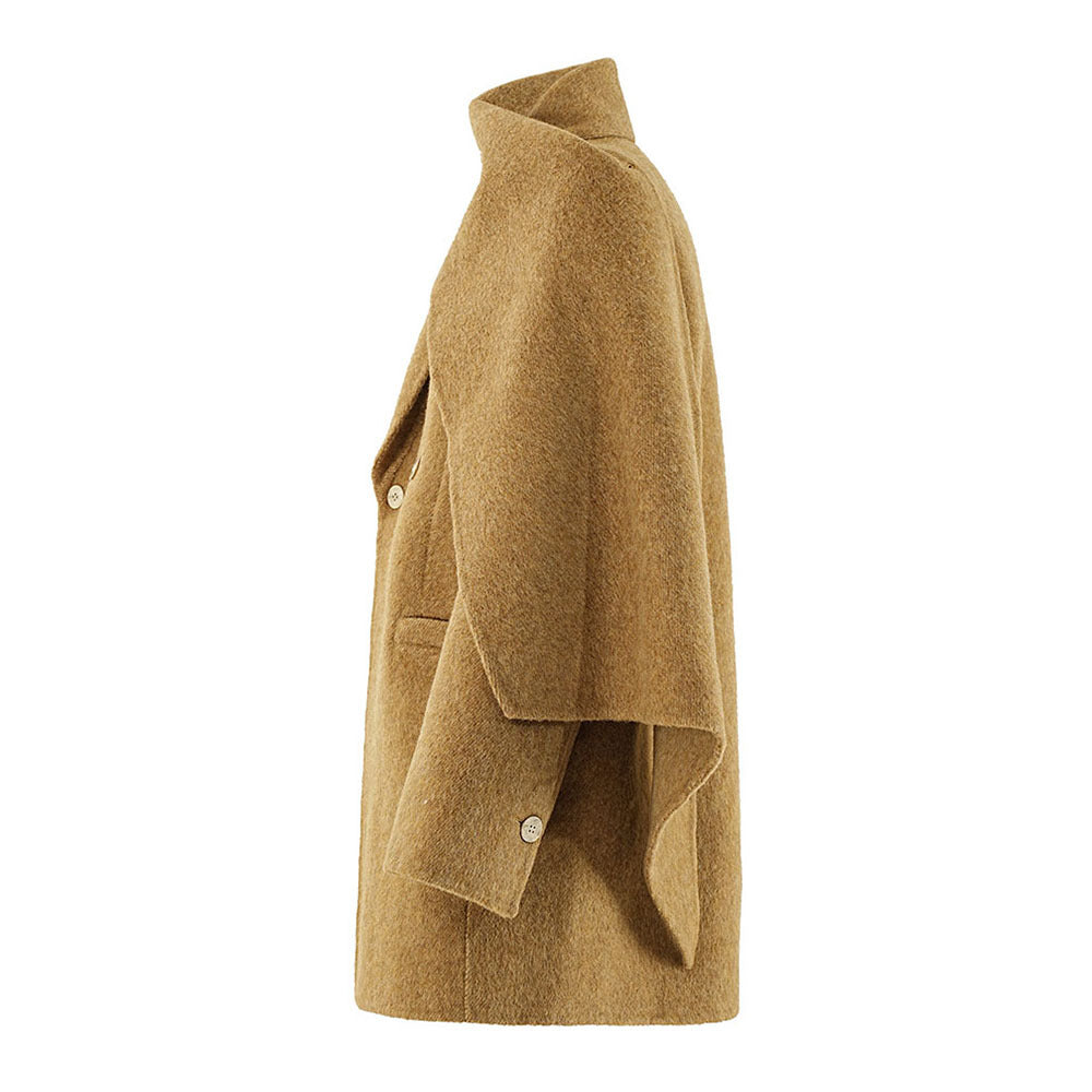 Flowering Girl Women kahki Woolen coat