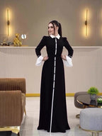 Flowering Girl Women carlin long-sleeved long skirt waist dress
