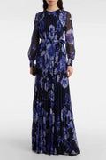 jacqueline v-neck silk maxi dress in black