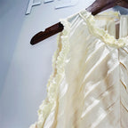 Flowering Girl Women Sleeveless Lace Detail Maxi Dress In Light Yellow