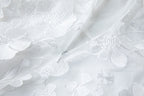 Flowering Girl Women Georgia 3d Floral Lace Mini Dress In White