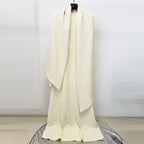 Flowering Girl Women yellow scarf nail bead flared sleeve maxi dress