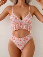 vicky floral print bikini two-piece set