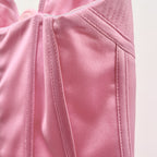 Flowering Girl Women Acetate-blend satin mini dress in pink