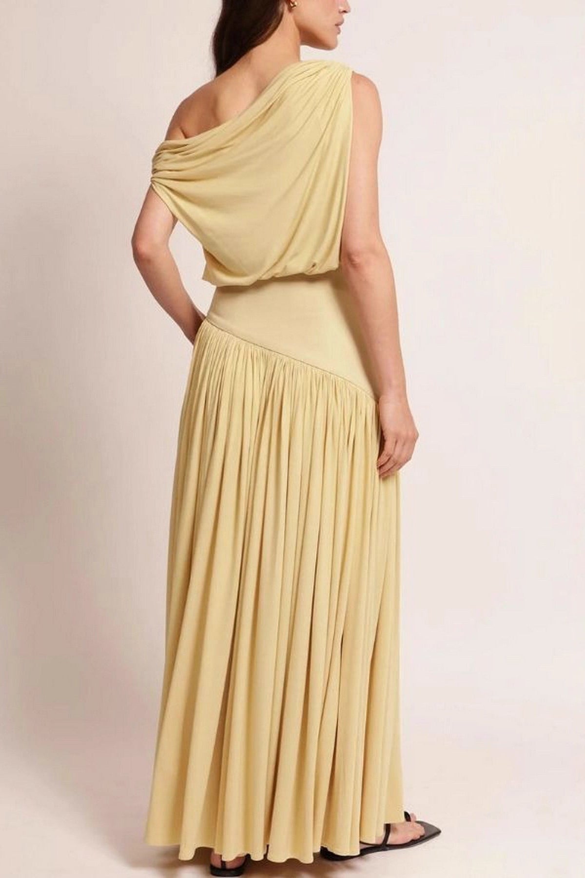 Flowering Girl Women yellow Off-the-Shoulder maxi Dress