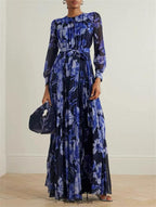 jacqueline v-neck silk maxi dress in black