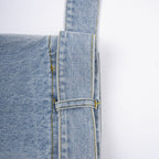 Flowering Girl Women Patchwork Ruffle Denim Tunic Coat