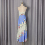 agatha floral print strap midi dress