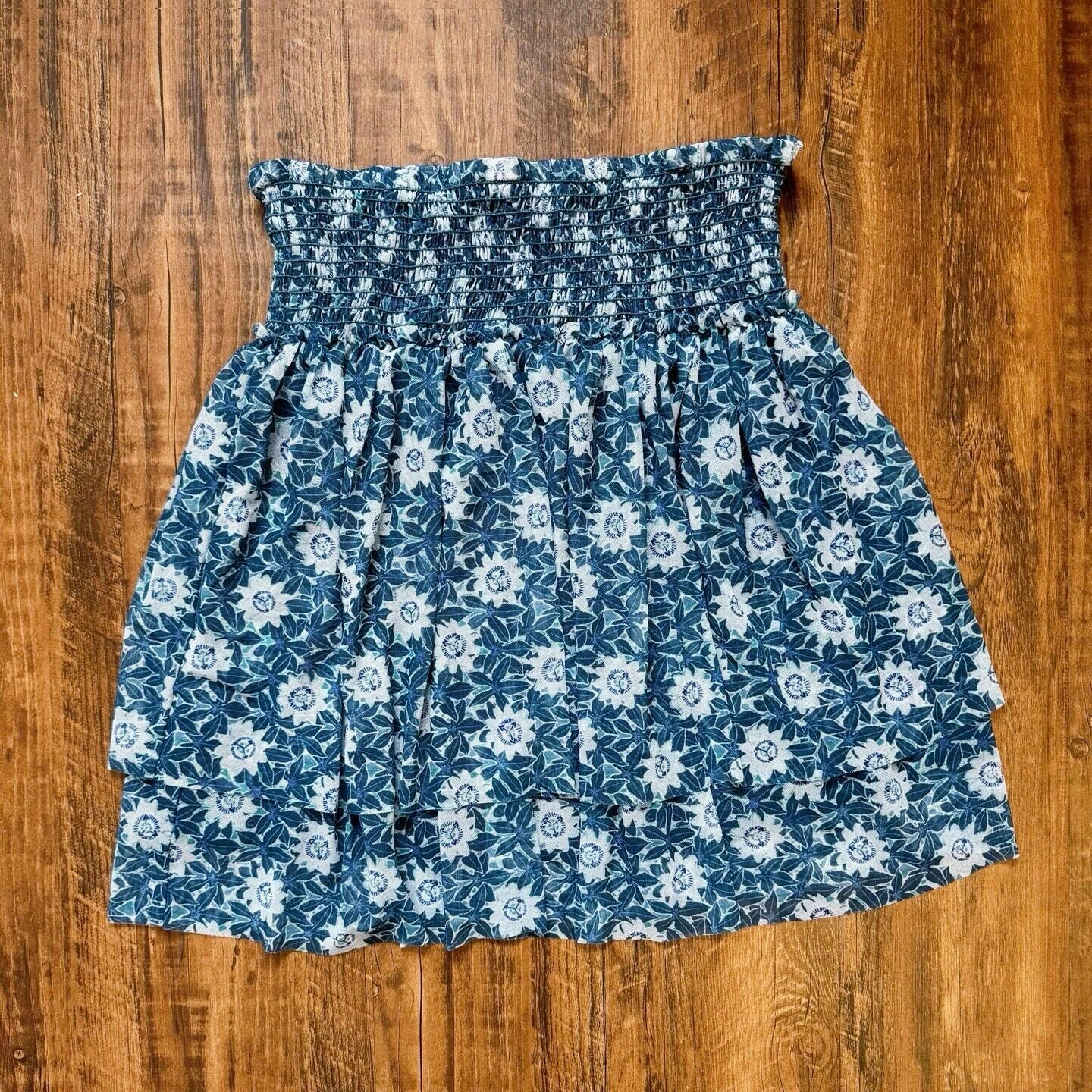 floral mesh layered fungus lace skirt