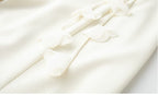 Flowering Girl Women Cape Sleeve 3D Floral Chiffon Midi Mermaid Dress