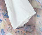Flowering Girl Women rebecca Floral print ruffle backless maxi dress - blue