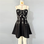 Flowering Girl Women Julie Strapless Diamond Bandage Mini Dress