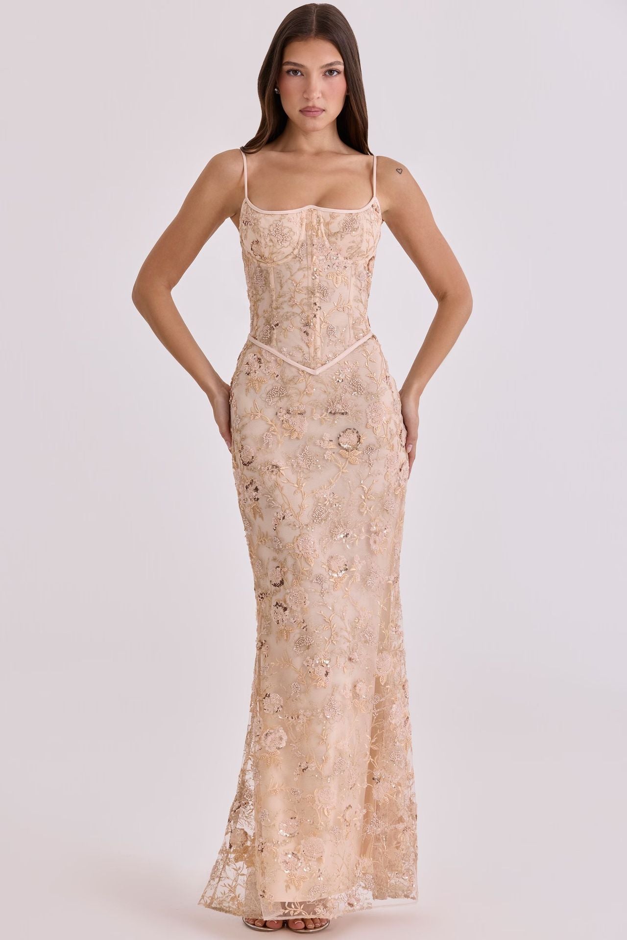 Flowering Girl Women Sabina Sexy And Elegant Strapless Backless Maxi Dress
