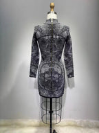 Flowering Girl Women graphic-print fitted mini dress