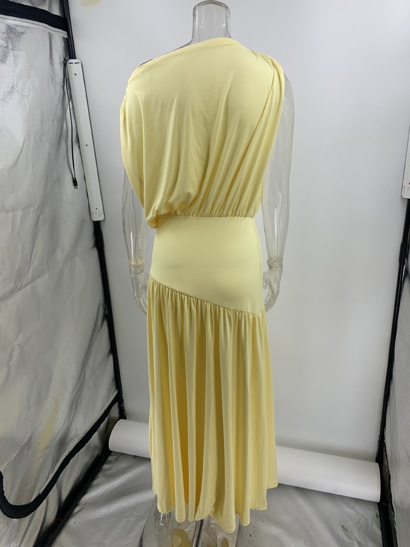 Flowering Girl Women yellow Off-the-Shoulder maxi Dress