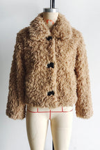 Flowering Girl Women faux fur all-in-one jacket in dark brown
