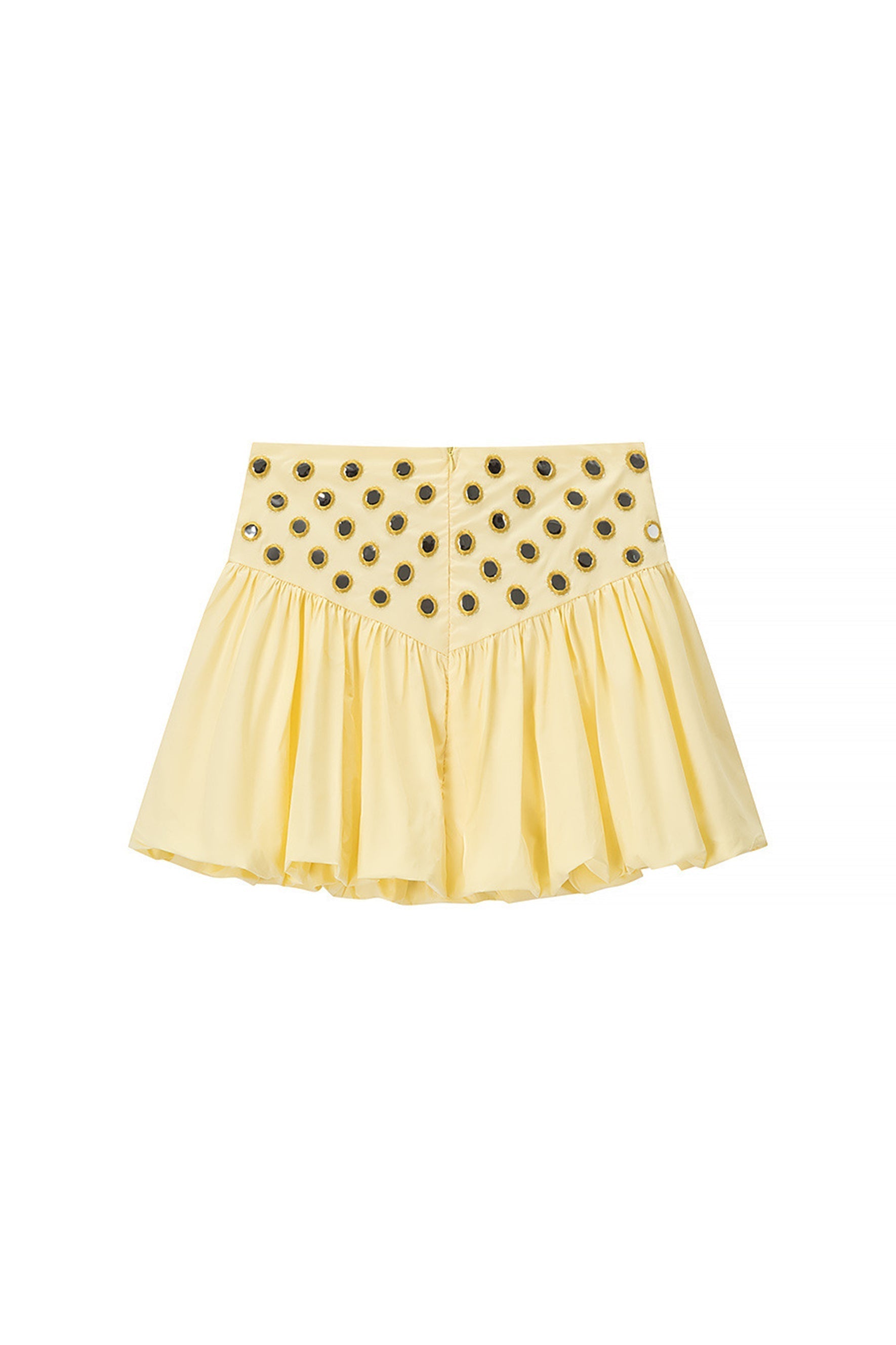 ursula Mirror Embellished Crop Top & Bubble Skirt Set