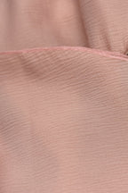 layer trim chiffon shirt mini dress in pink