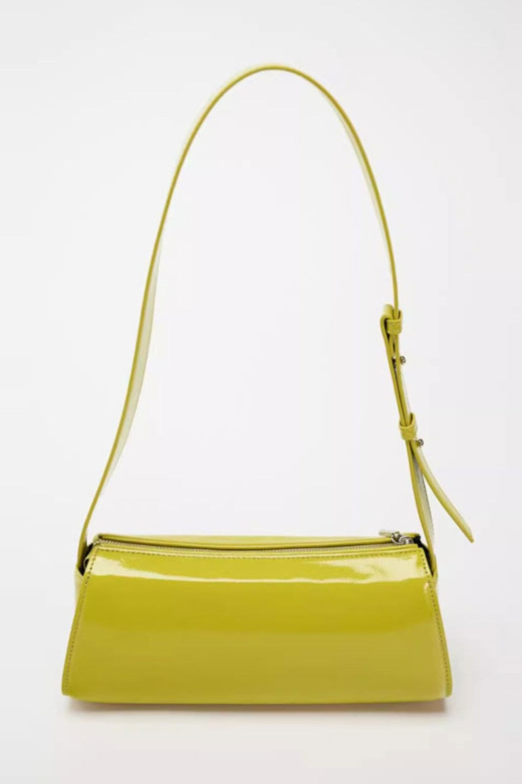 Flowering Girl Women Jamie Mirror Leather Baguette Bag