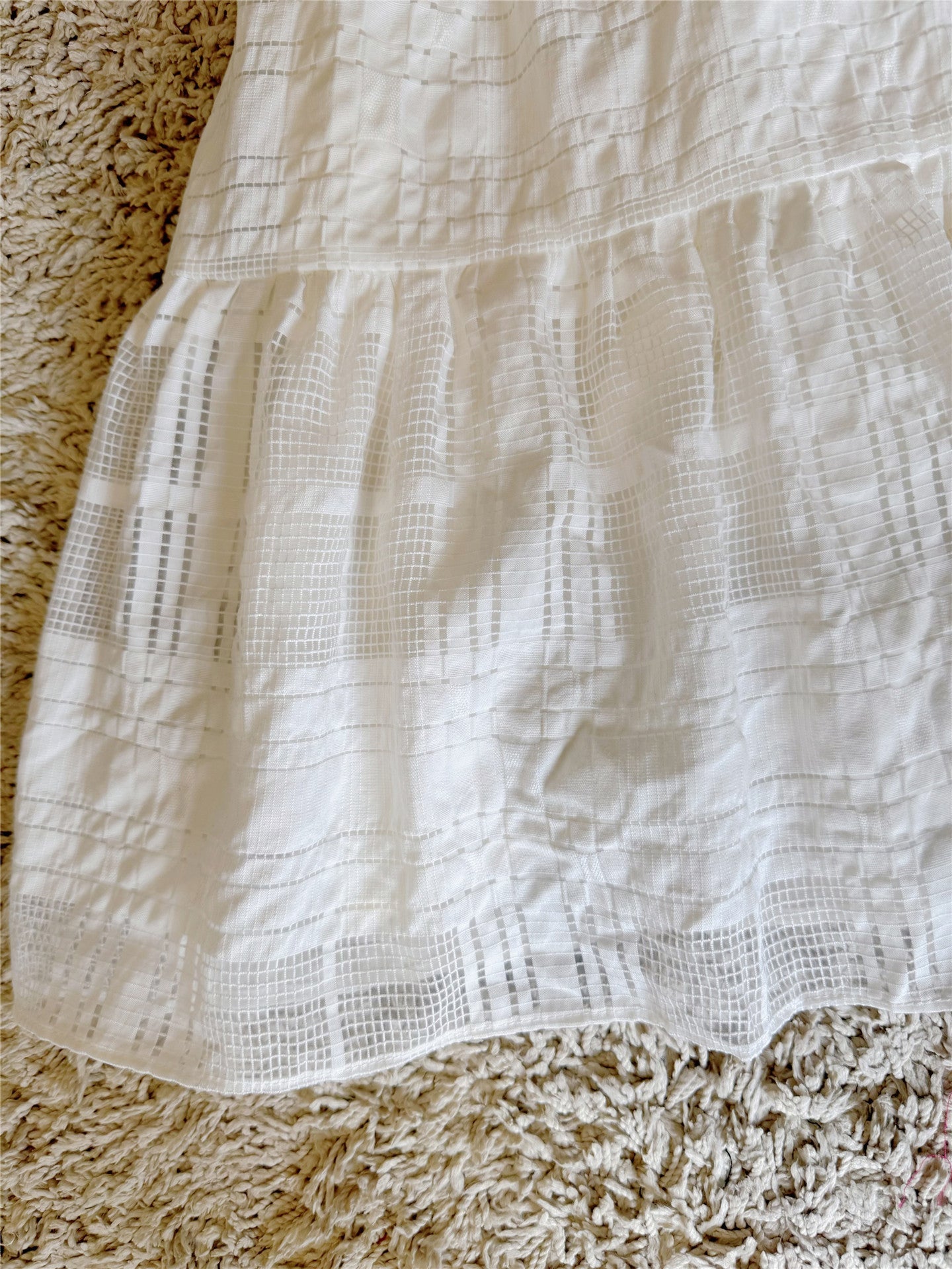white cut-out lace-up backless dress